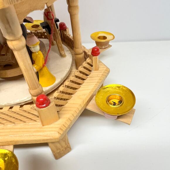 German Nativity Christmas Pyramid Carousel Decor - Picture 6 of 7